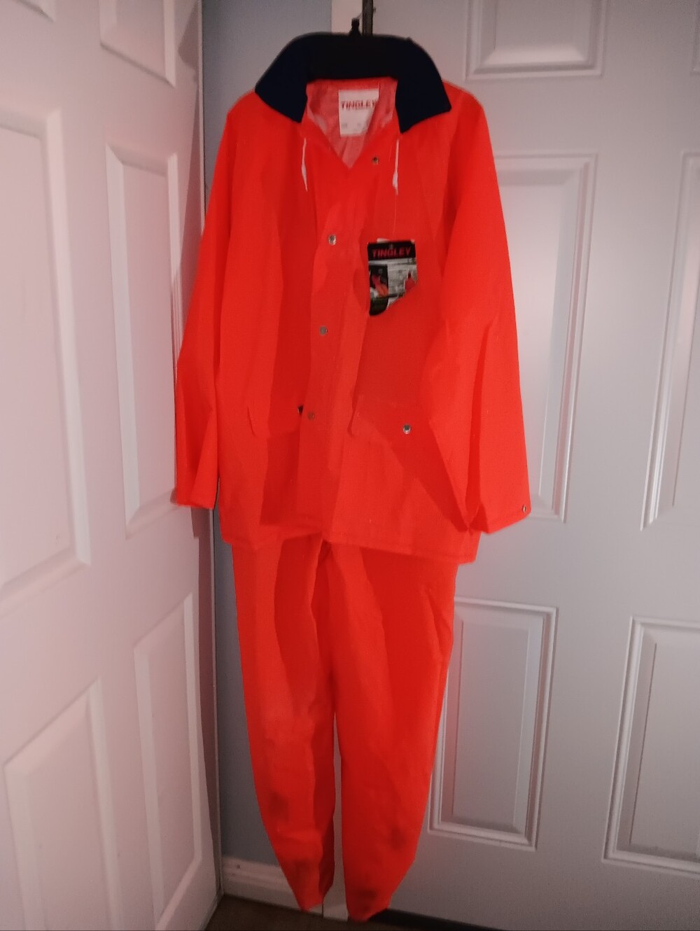 TINGLEY Coral Orange Rain Jacket - 2XL And Overalls